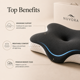 NUVORA ContourCloud™ Cooling Memory Foam Pillow