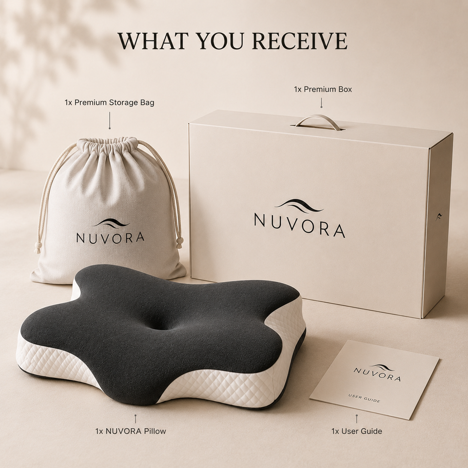 NUVORA ContourCloud™ Cooling Memory Foam Pillow
